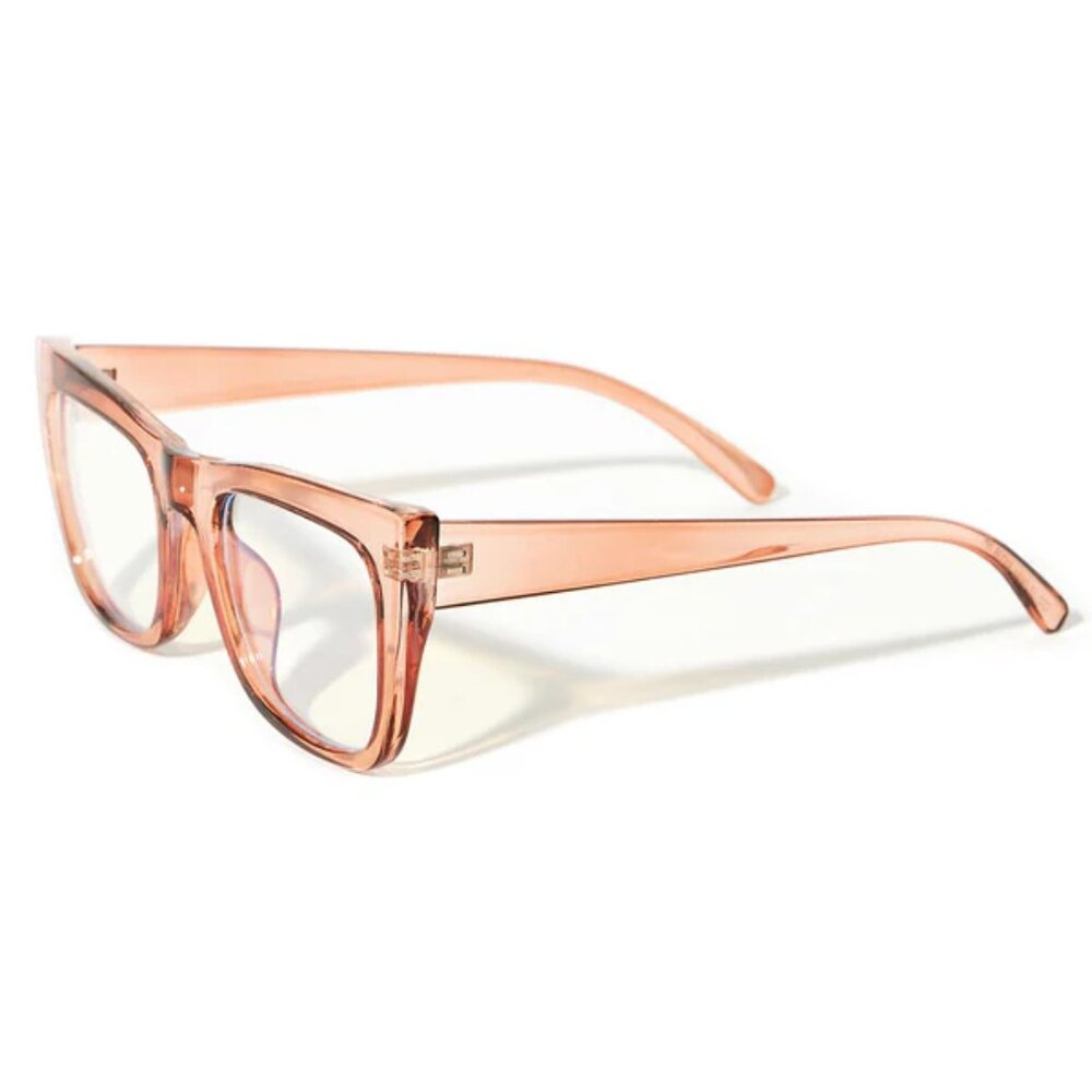 Crystal Clear Persuasion Blue Light Day Glasses - Clear/Nude